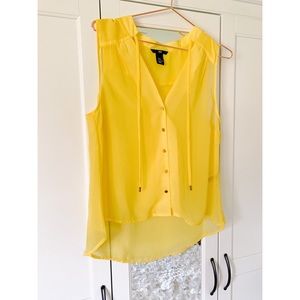 H&M Sheer Yellow Tank Top!